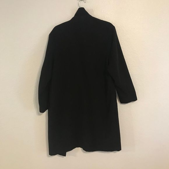 [H&M] Black Long Coat Size 4 - Picture 4 of 7